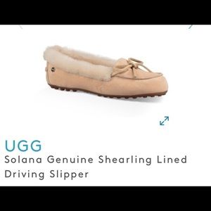 UGG Solana GENUINE Shearling driving shoe SIZE 10
